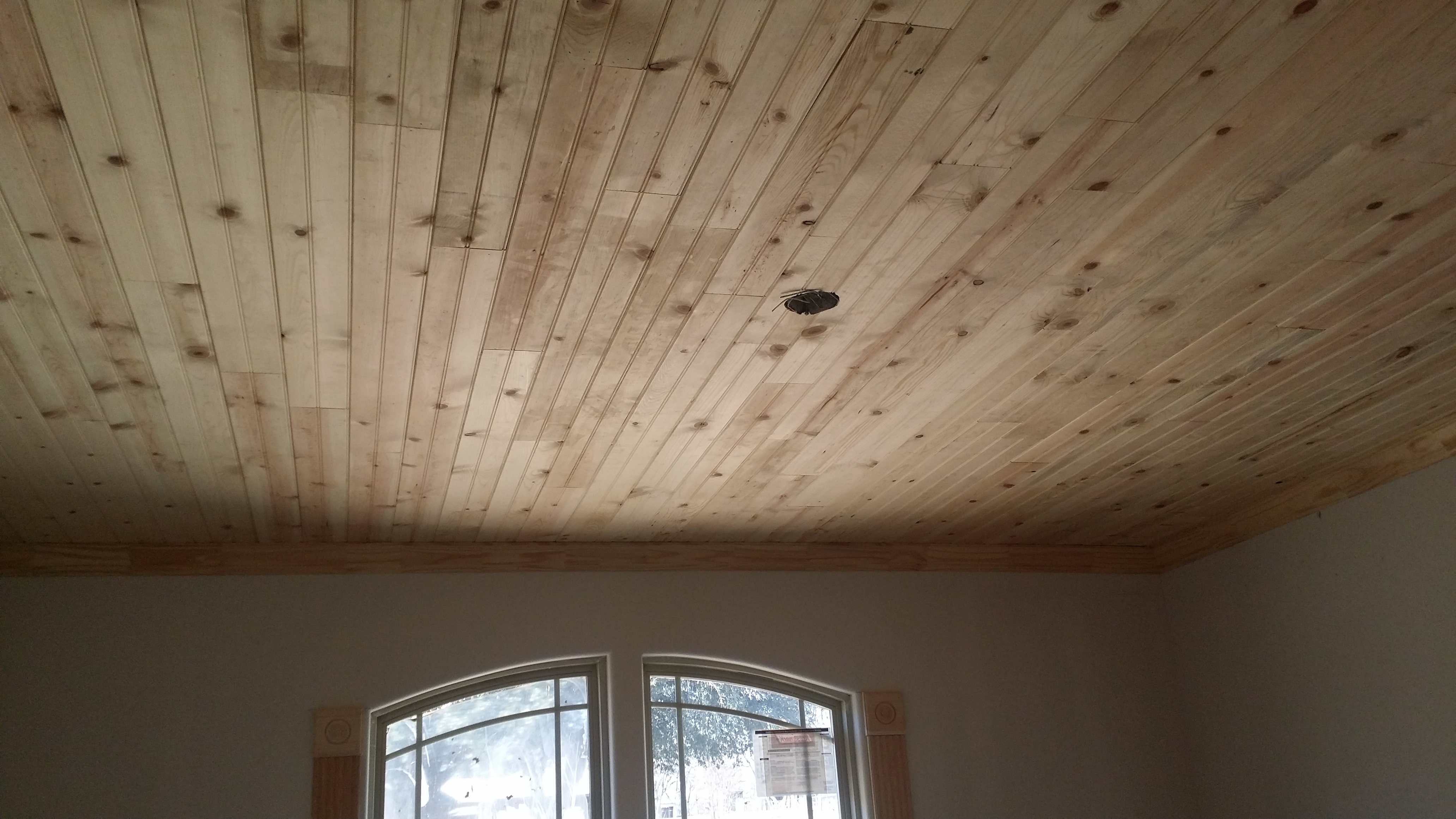 Custom ceiling installed 1-25-18